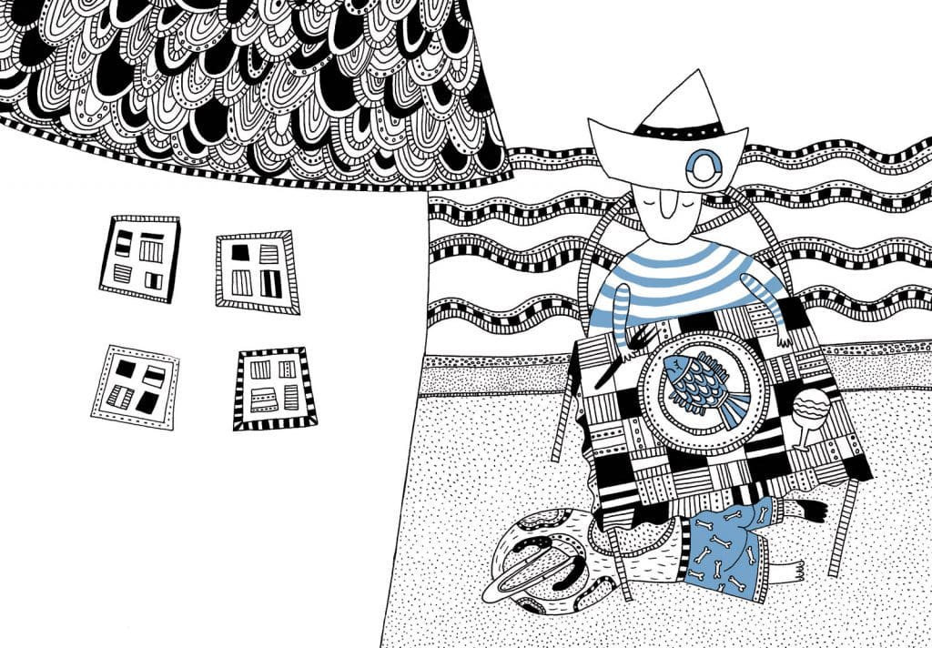 fisher de sofia venzel ilustracion
