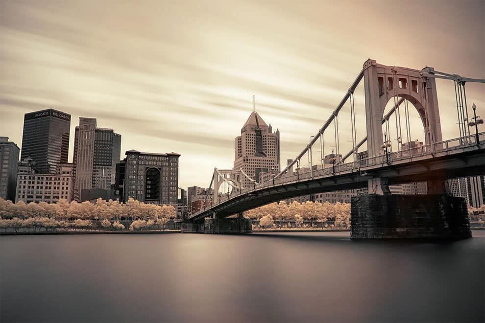 The Roberto Clemente Bridge, (Pennsylvania, US), in the long exposure category. (Photo by Joey Gannon