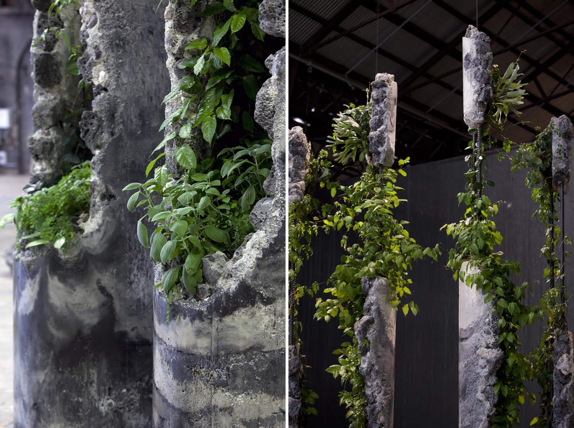 esculturas jamie north columnas Succession detalle
