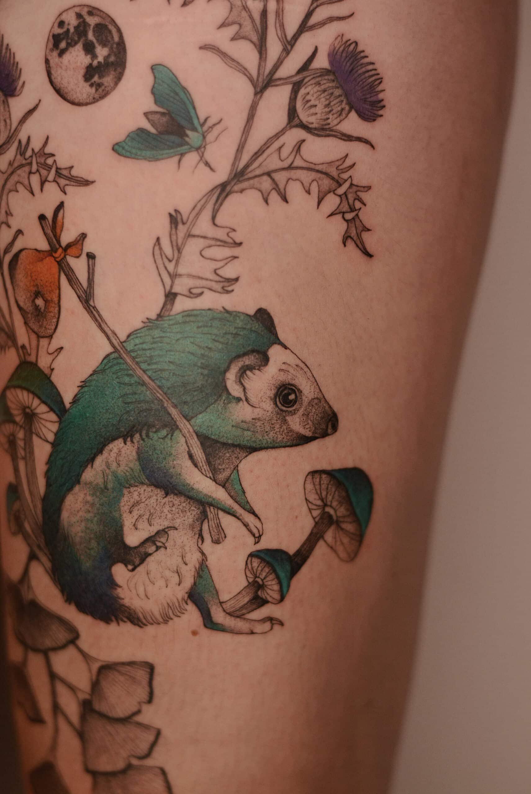 DZO LAMA TATAUAJE BRAZO ARDILLA