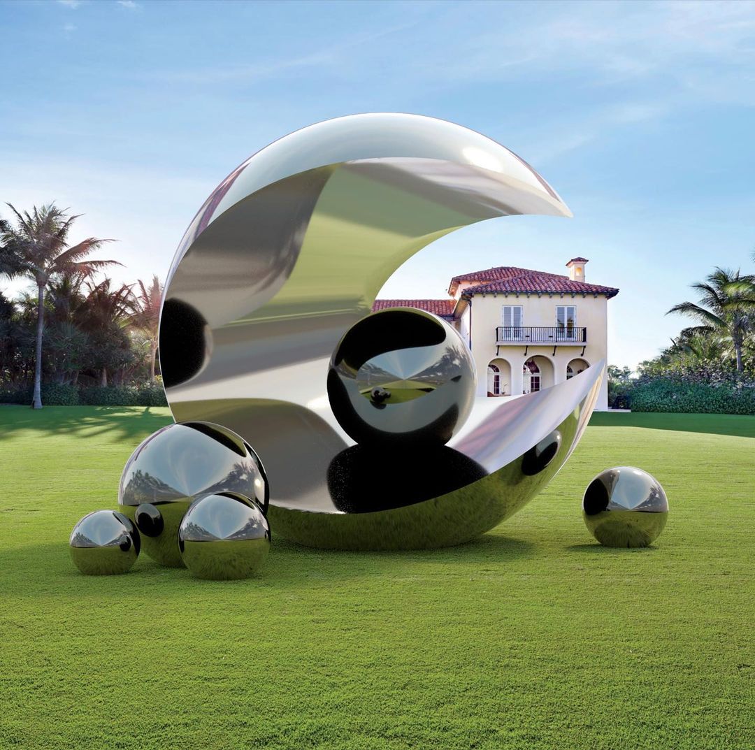 escultura ken kelleher render circunference