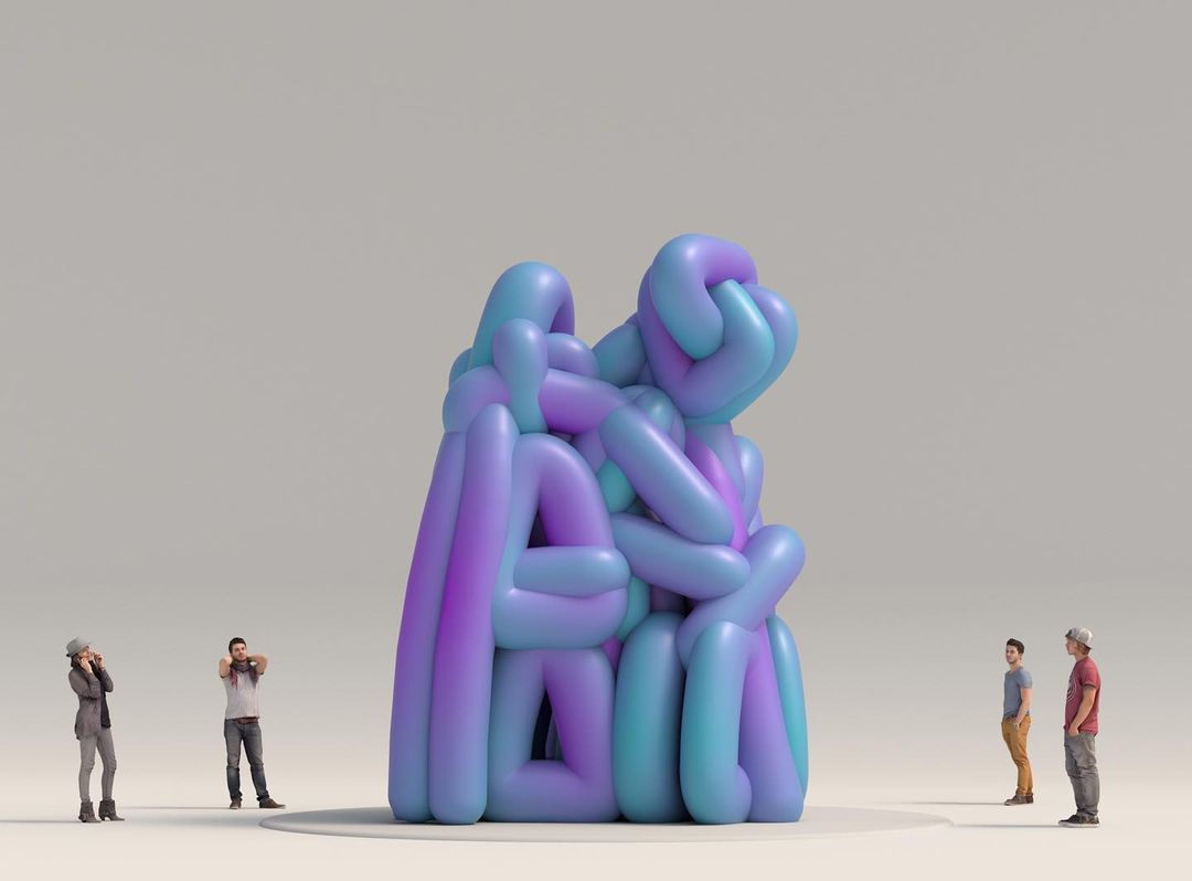 escultura ken kelleher render