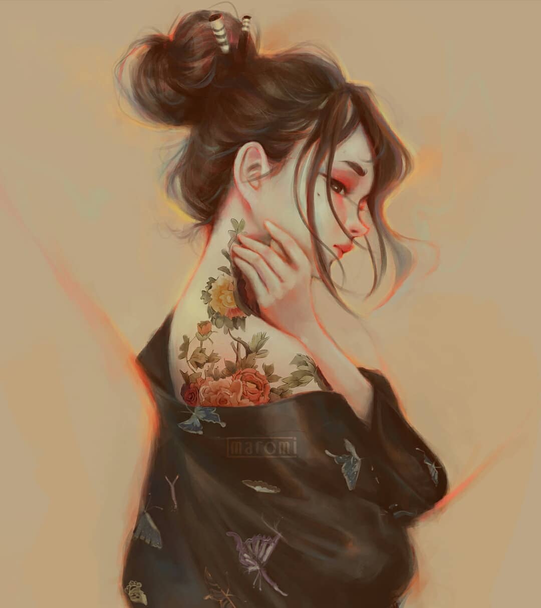 maromi saga ilustracion digital tattoo