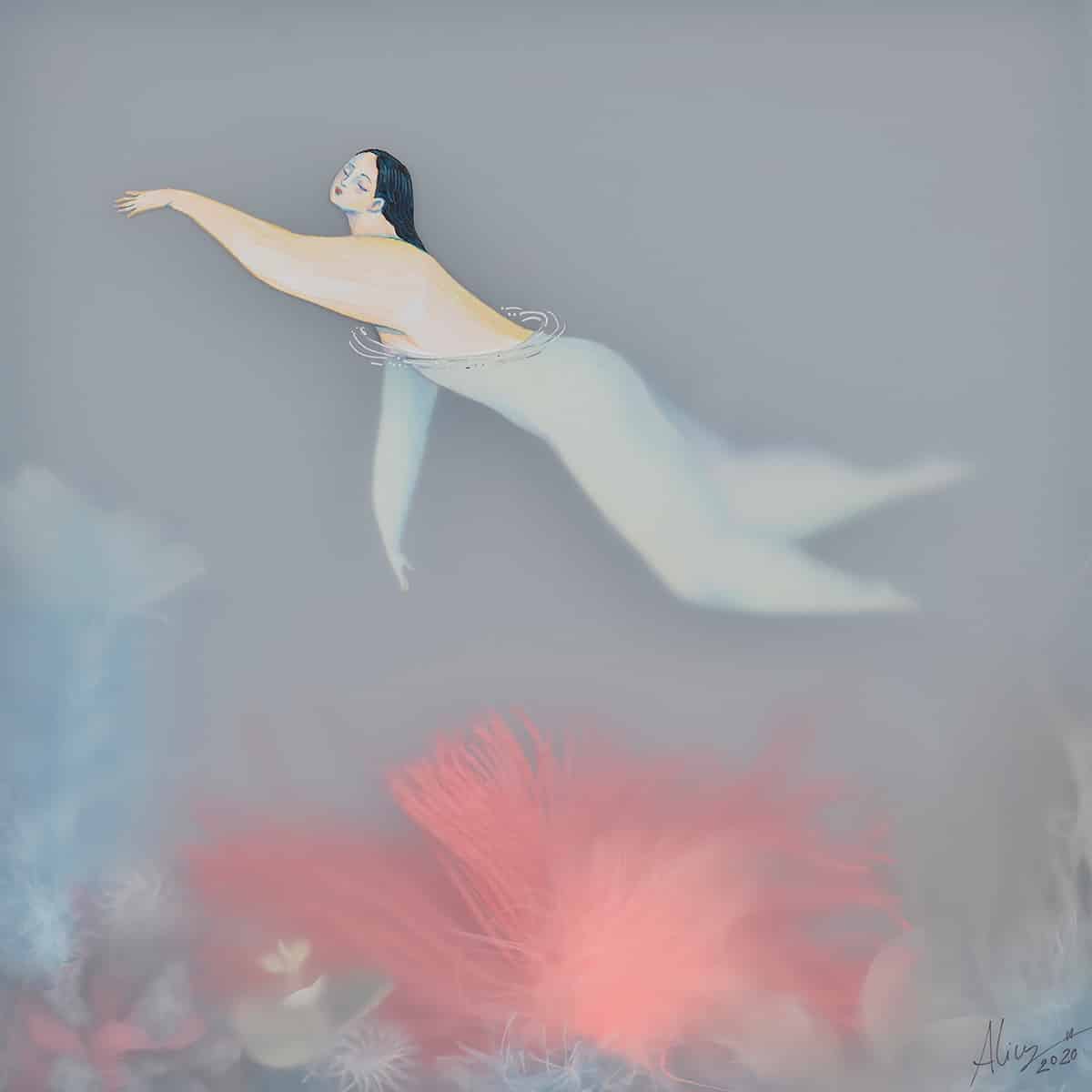 sonia alins mar en calma obra mujeres en agua pleasure