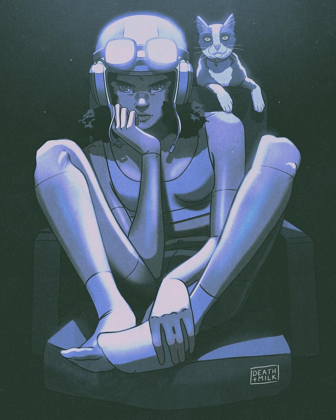 DEATH N MILK CHICA CYBER PUNK