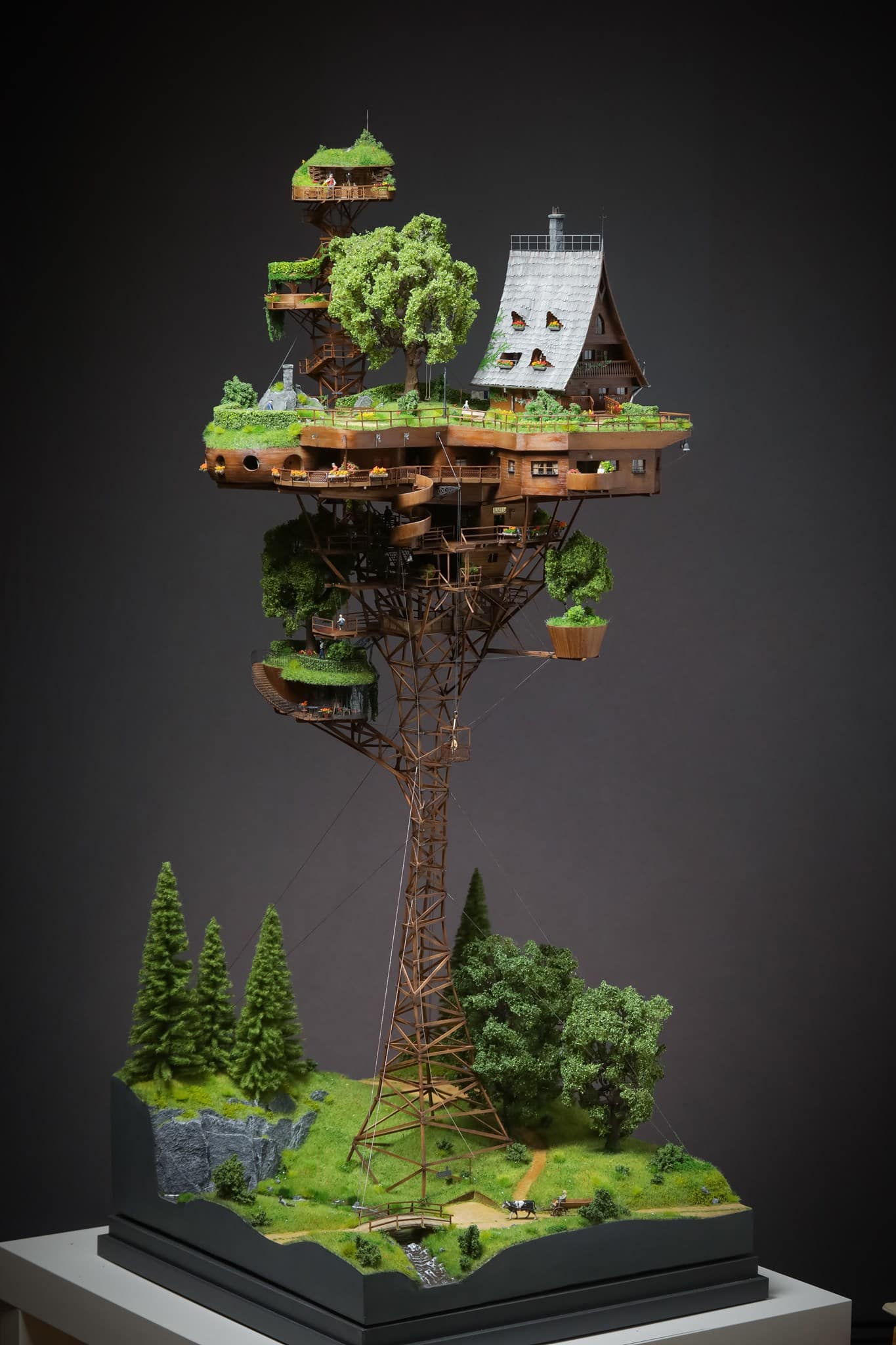 Stefanov skyvile detalle lejos