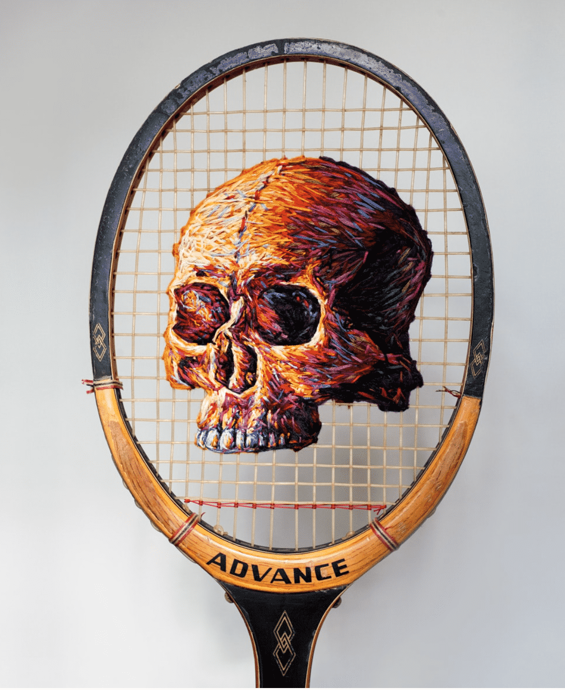 Danielle Clough bordado calavera