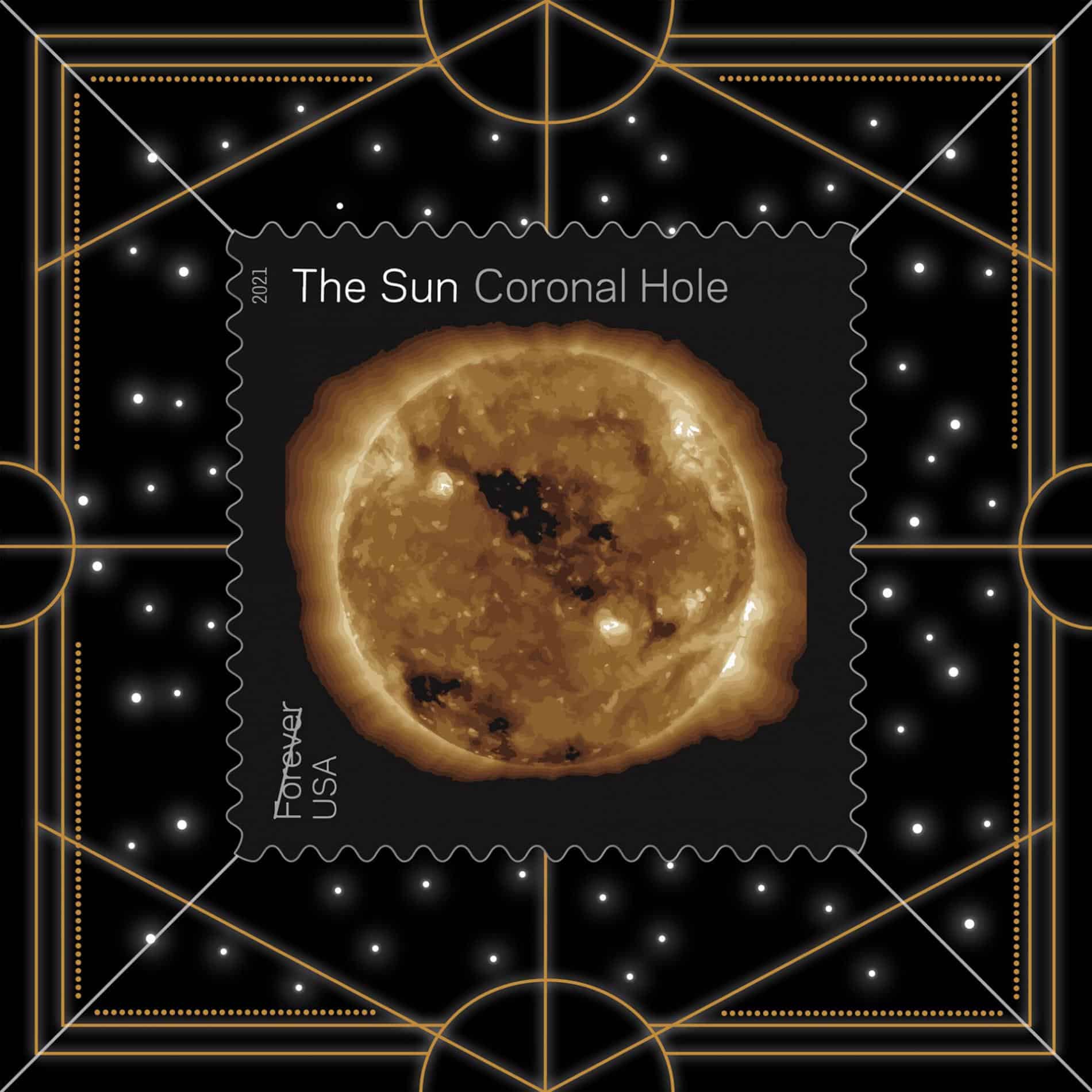 ESTAMPILLA SOLAR NASA UPSP CORONAL HOLE