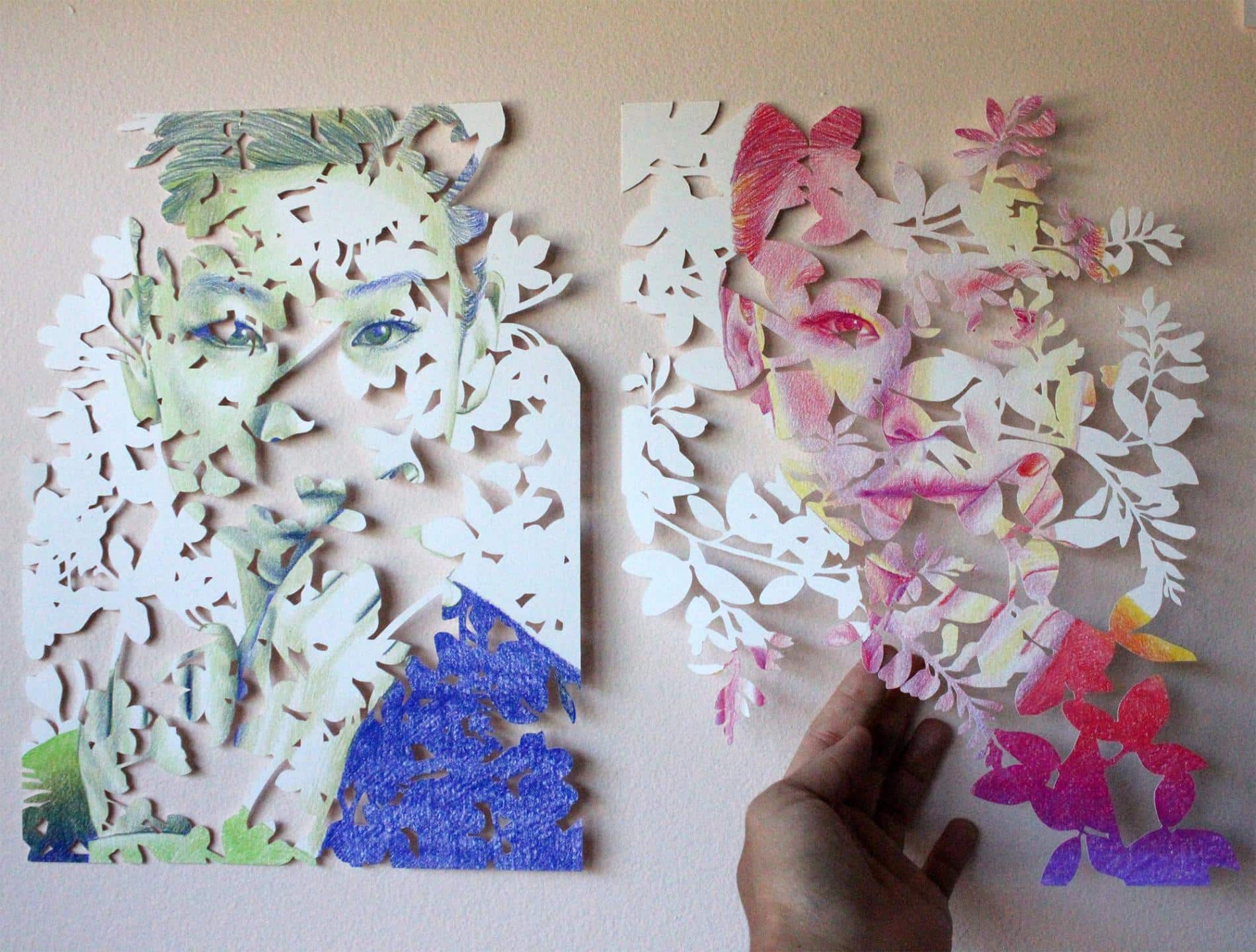 christine kim rostros de papel ojos proceso