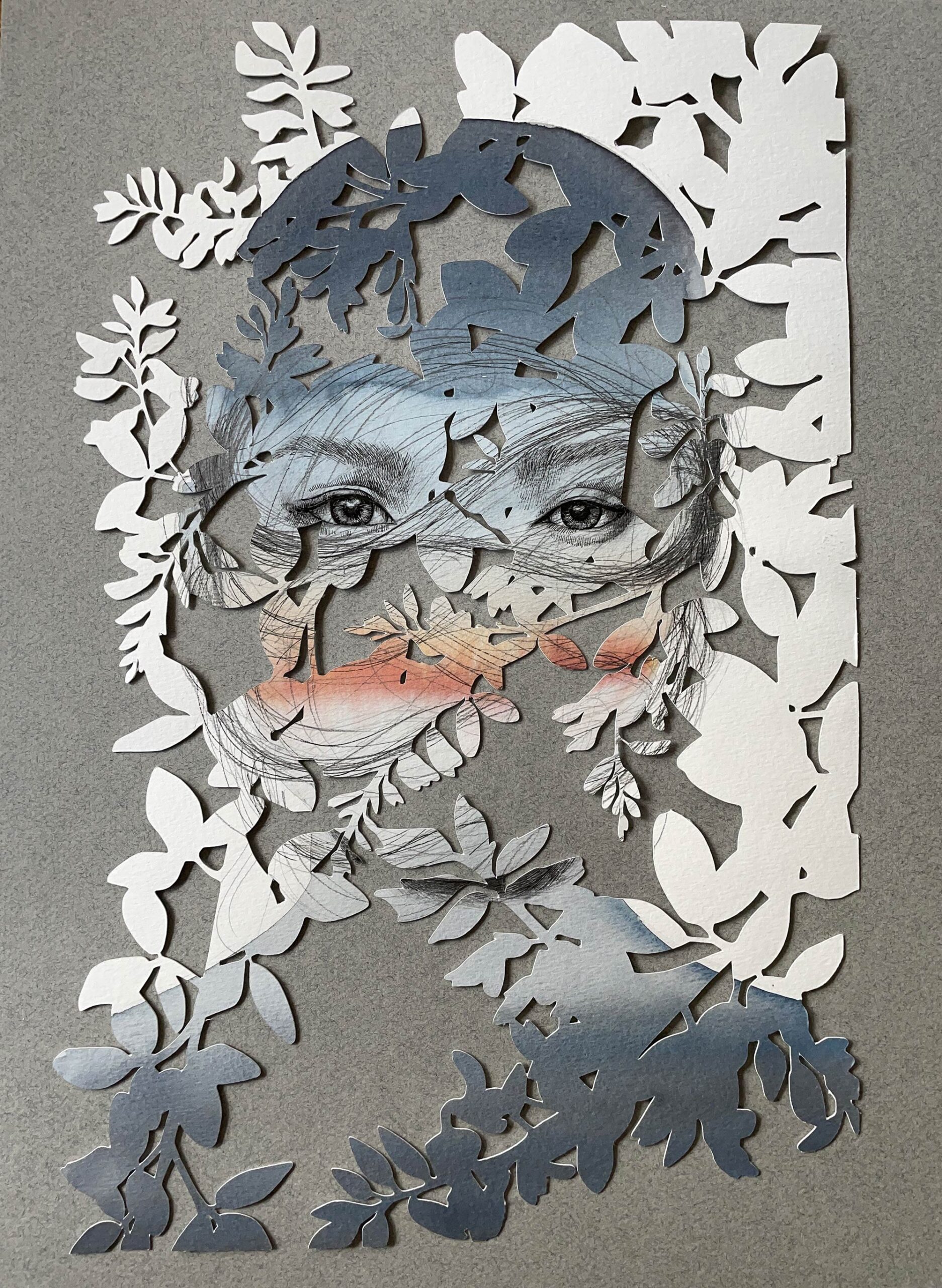 christine kim rostros de papel ojos