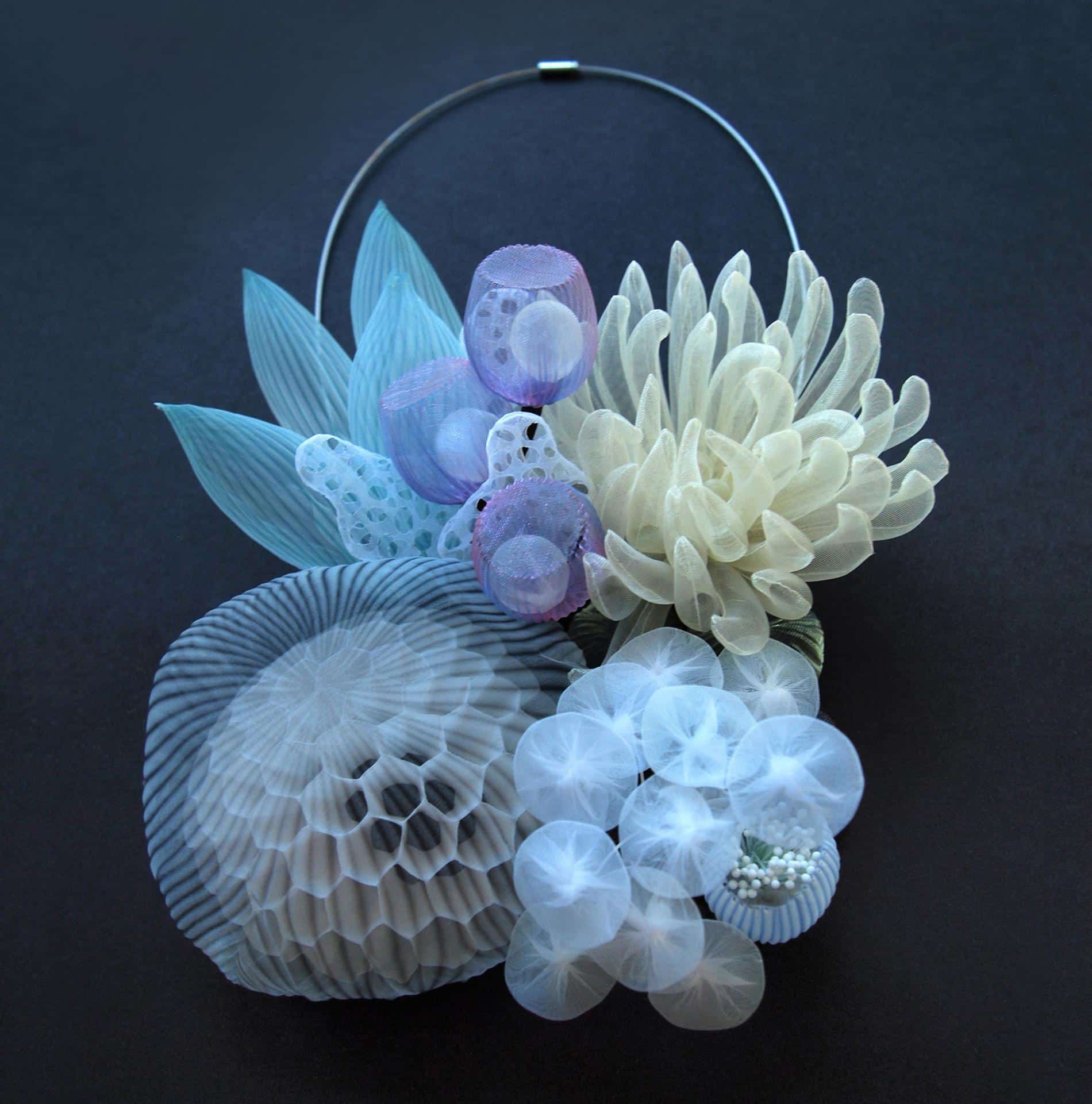 kusumoto textiles traslucidos accesorios