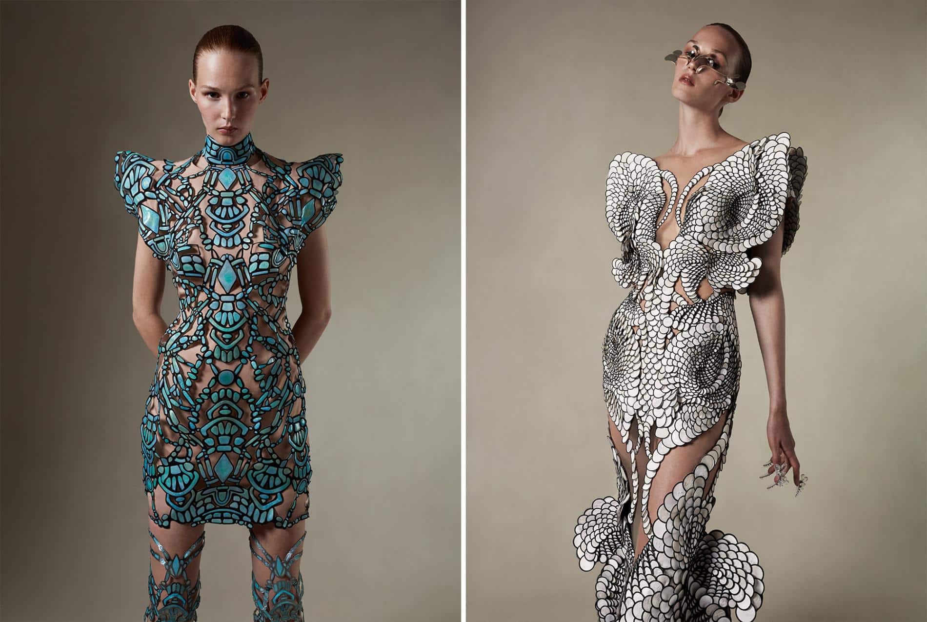 van harpen vestido plastico reciclado vestidos dos