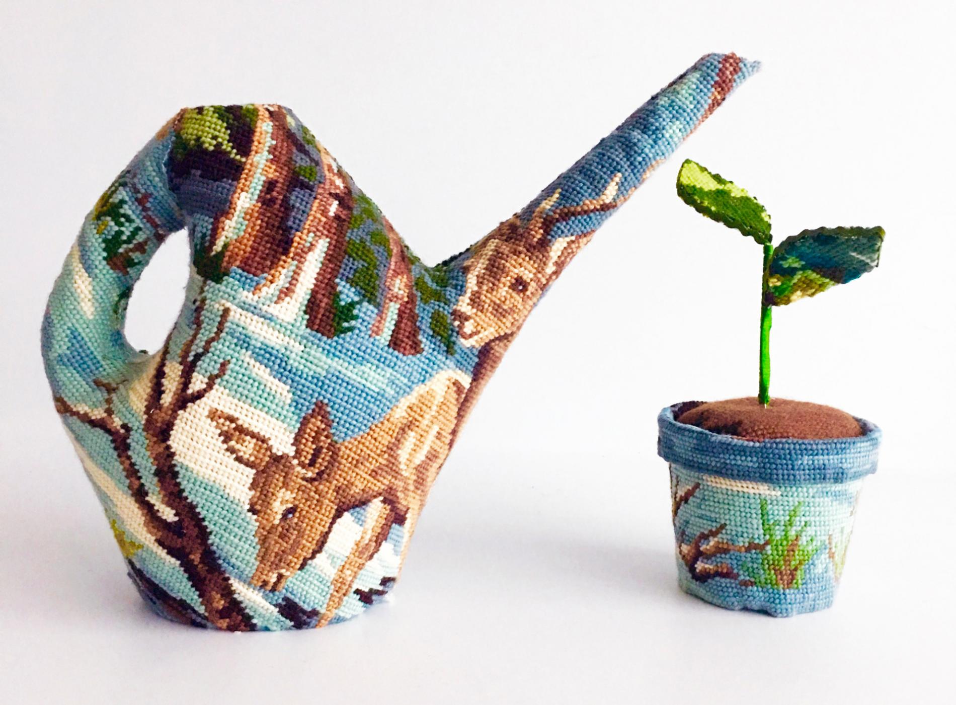 Ulla-Stina Wikander punto de cruz jardineria