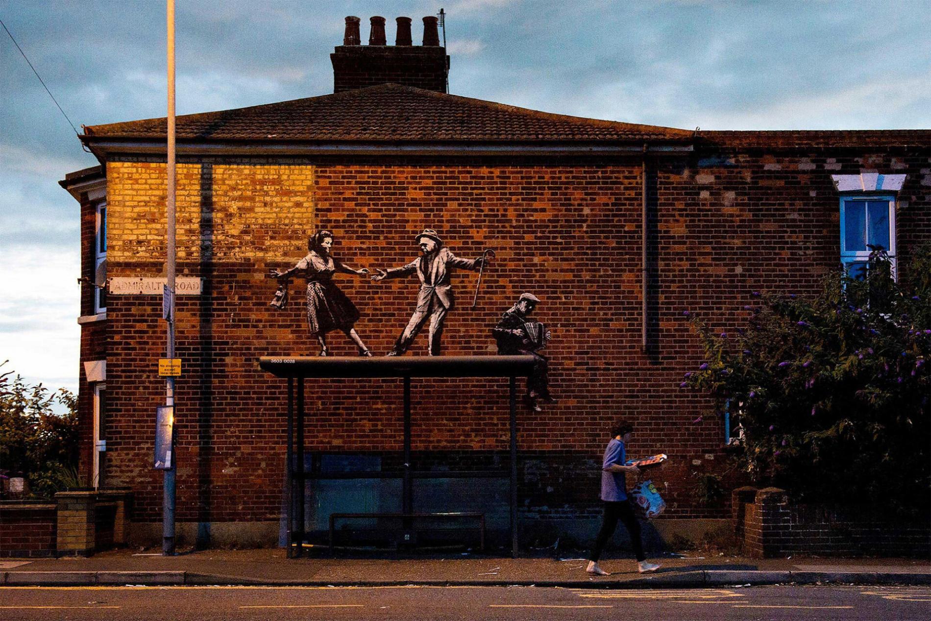 banksy niños bailan