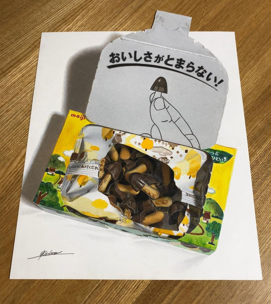keito dibujo hiperrealista de coca cola golosina
