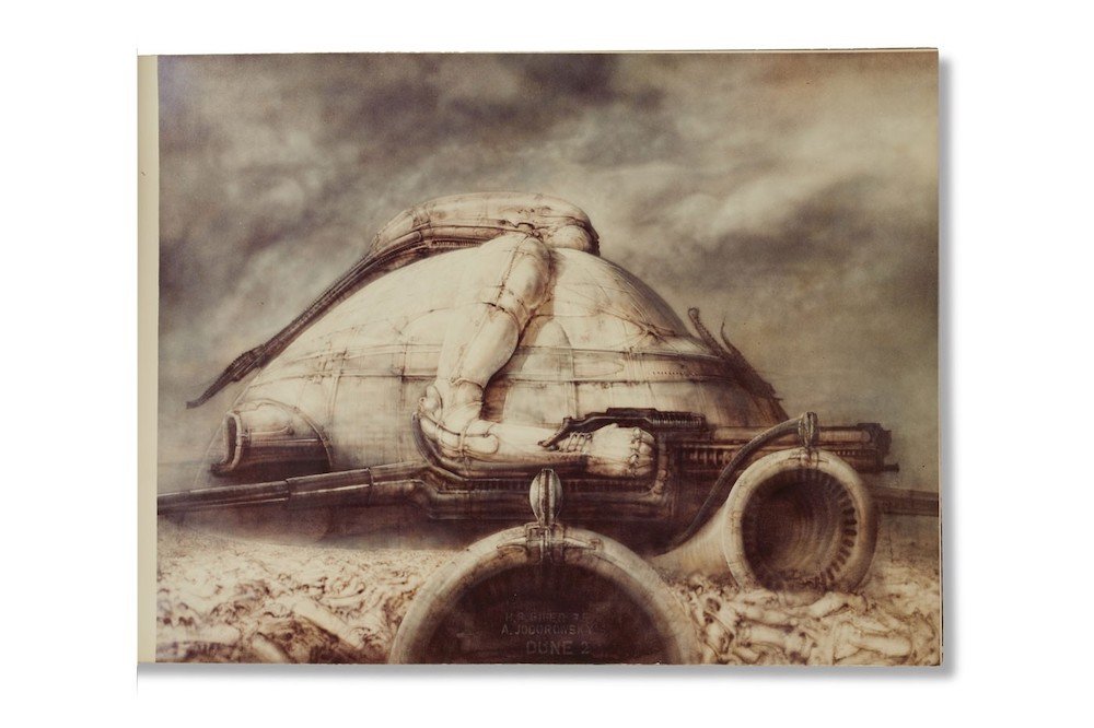 alejandro jodorowsky dune storyboard ilustraciones de naves