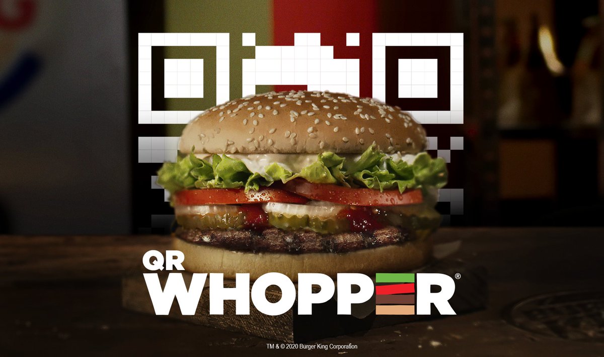 Ejemplo de código qr en burguer king