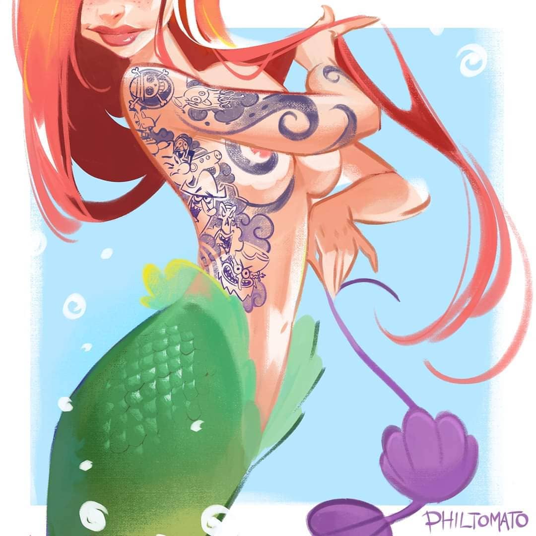 chicas sensuales de philtomato sirenita