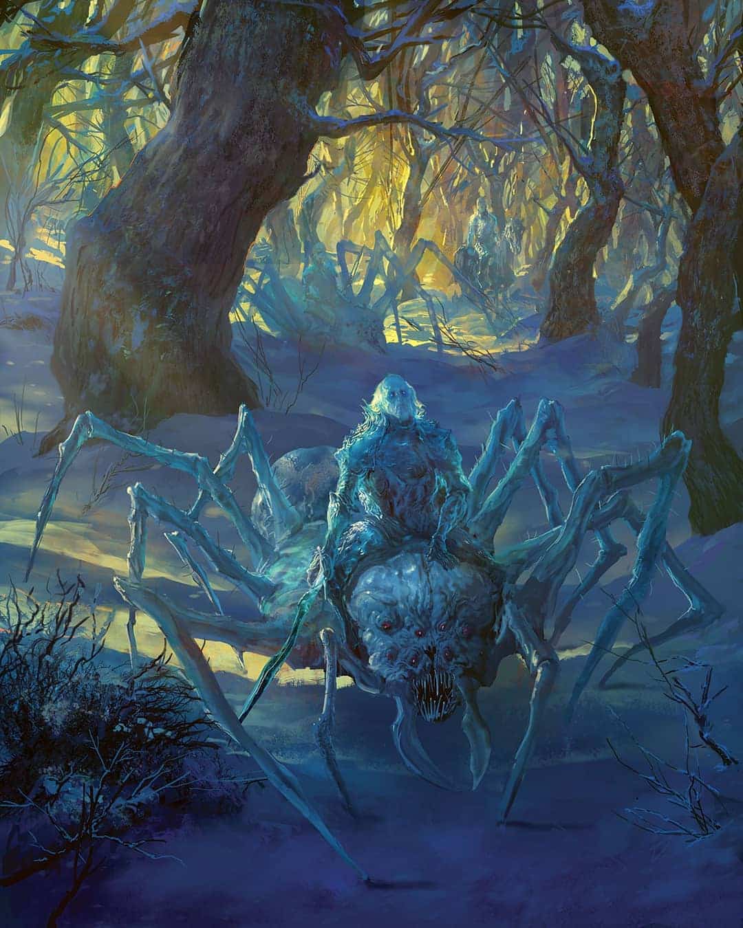 ilustracion fantastica de marc simonetti araña