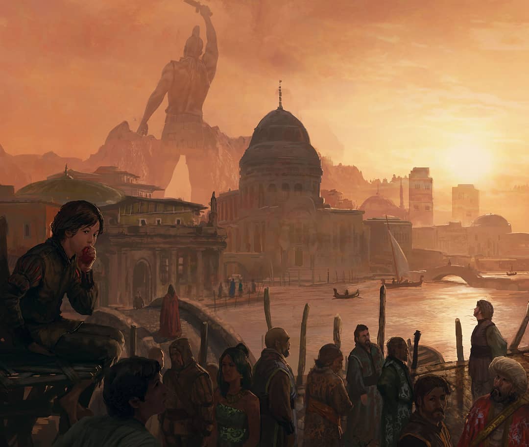 ilustracion fantastica de marc simonetti ciudad