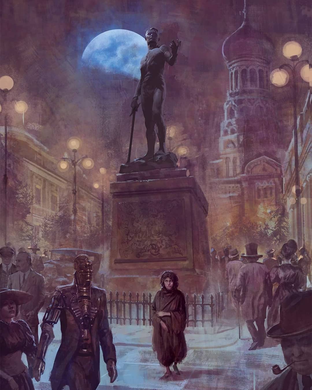 ilustracion fantastica de marc simonetti cyber punk