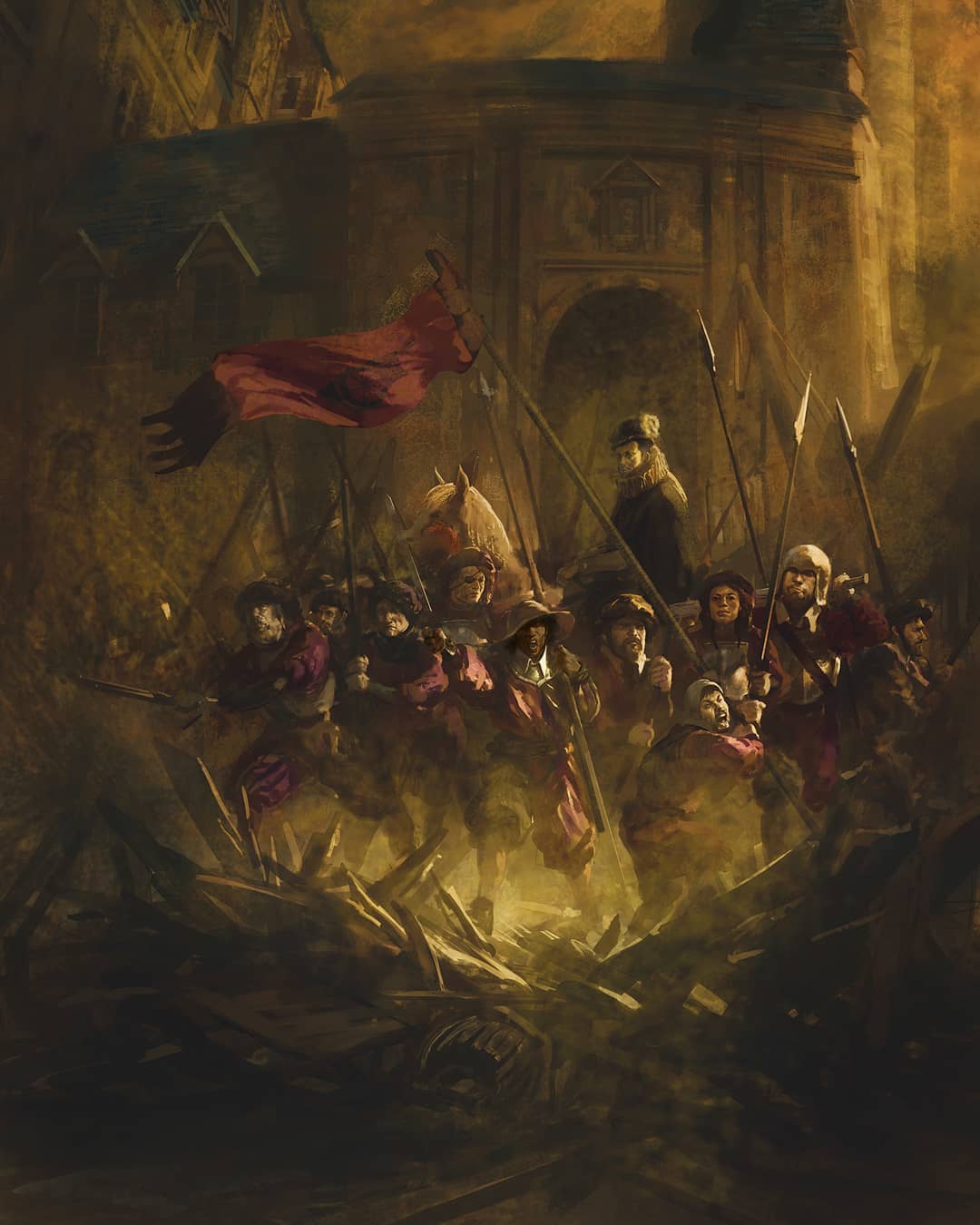 ilustracion fantastica de marc simonetti guerra