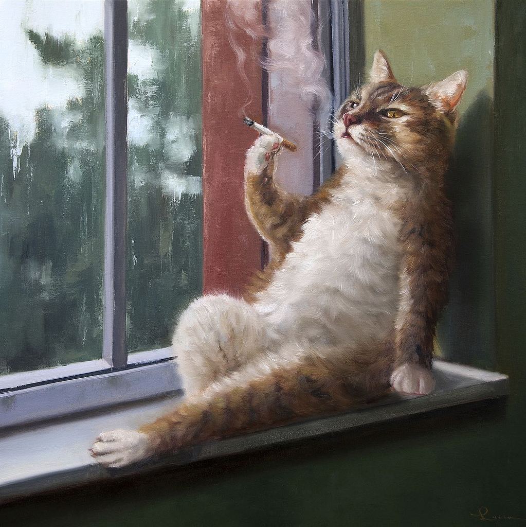 lucia_heffernan_ gato fumando