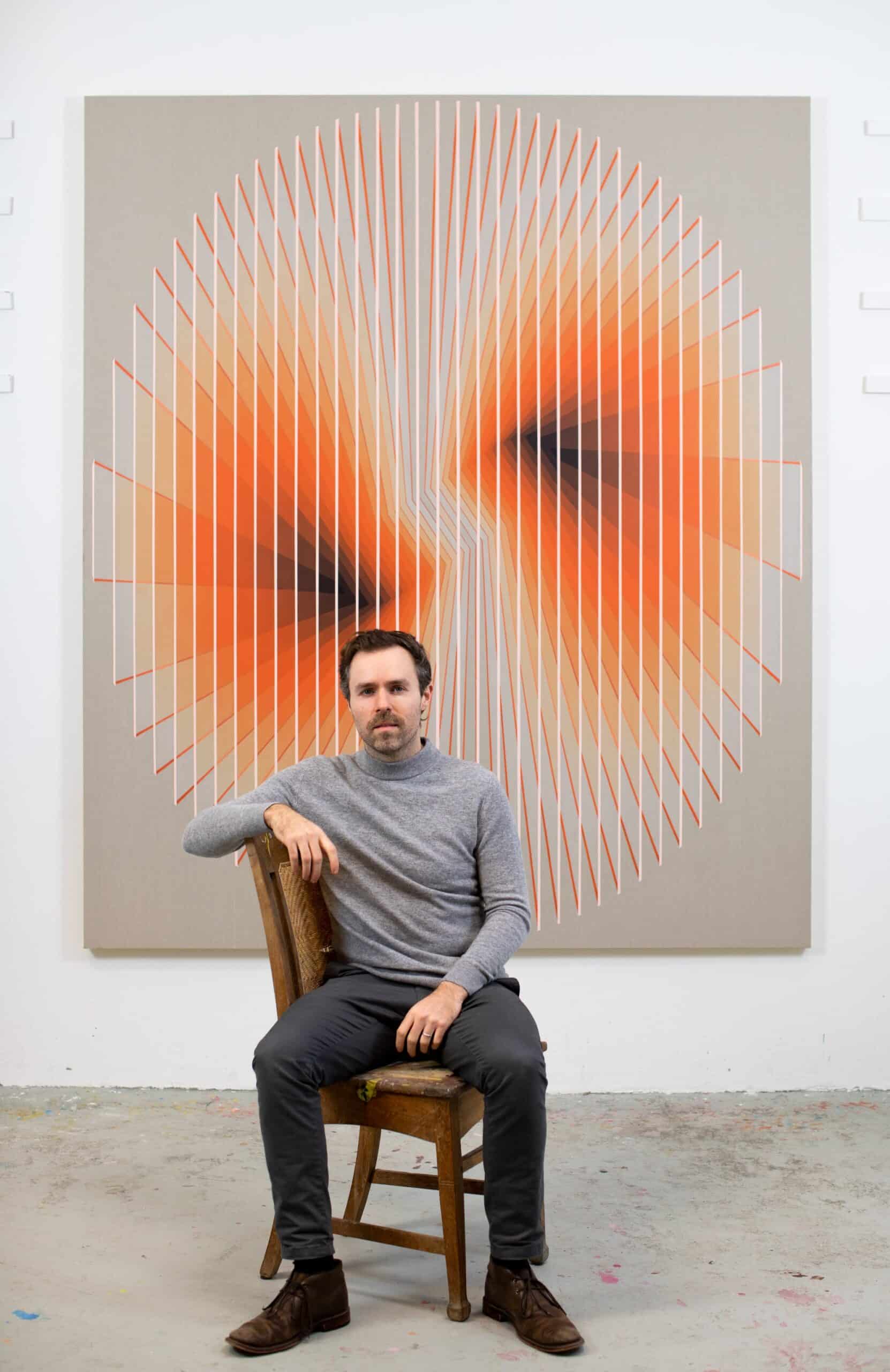 pintura matemática daniel mullen retrato