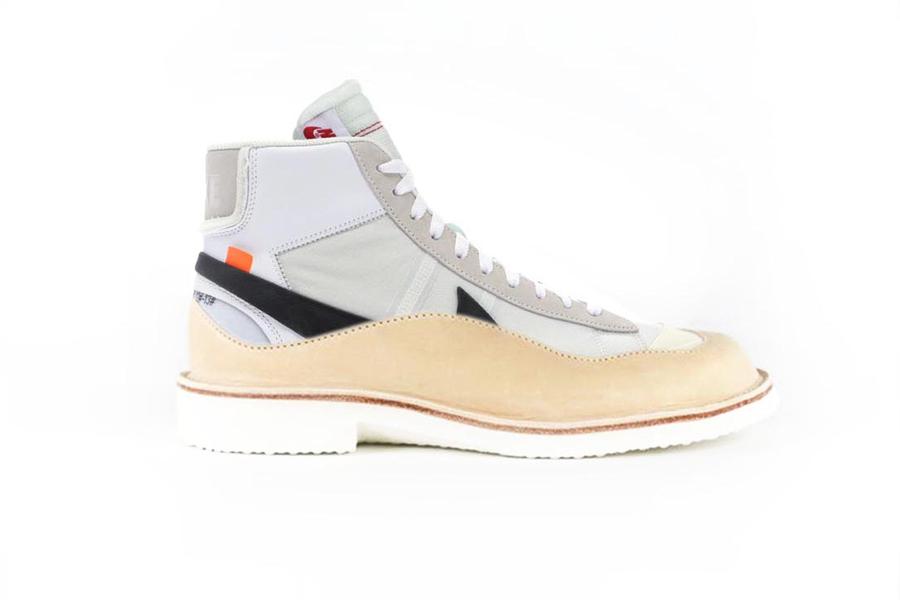 zapatilla customizada de moda sostenible hecha con nike de Peterson Stoop