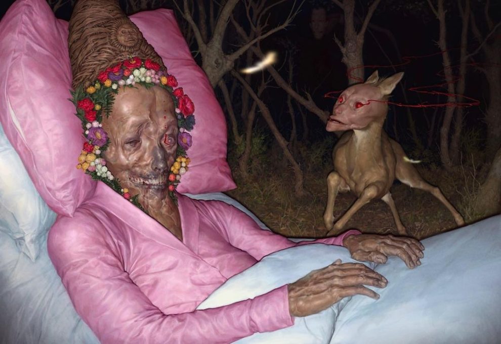 dan peacock criaturas aterradoras, conejo y muerta