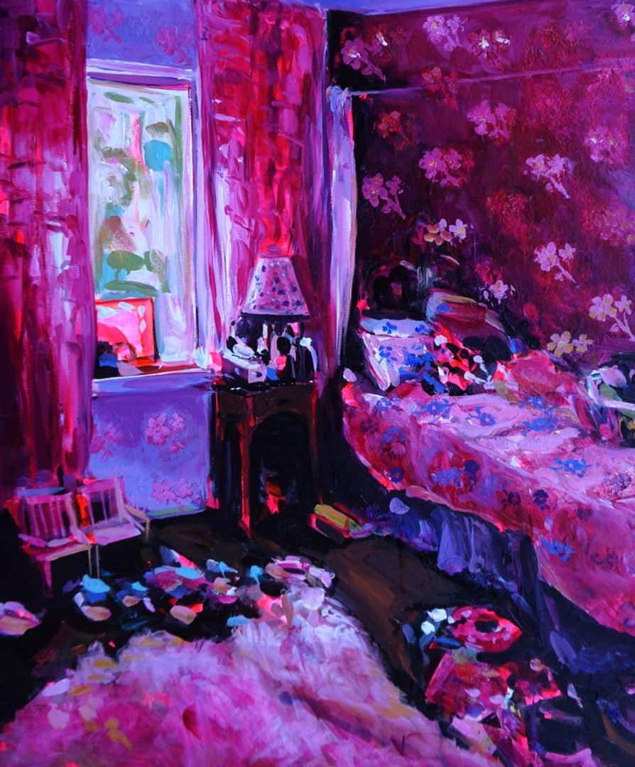 ekaterina popova espacios intimos habitacion desordenada colores atyrados magent