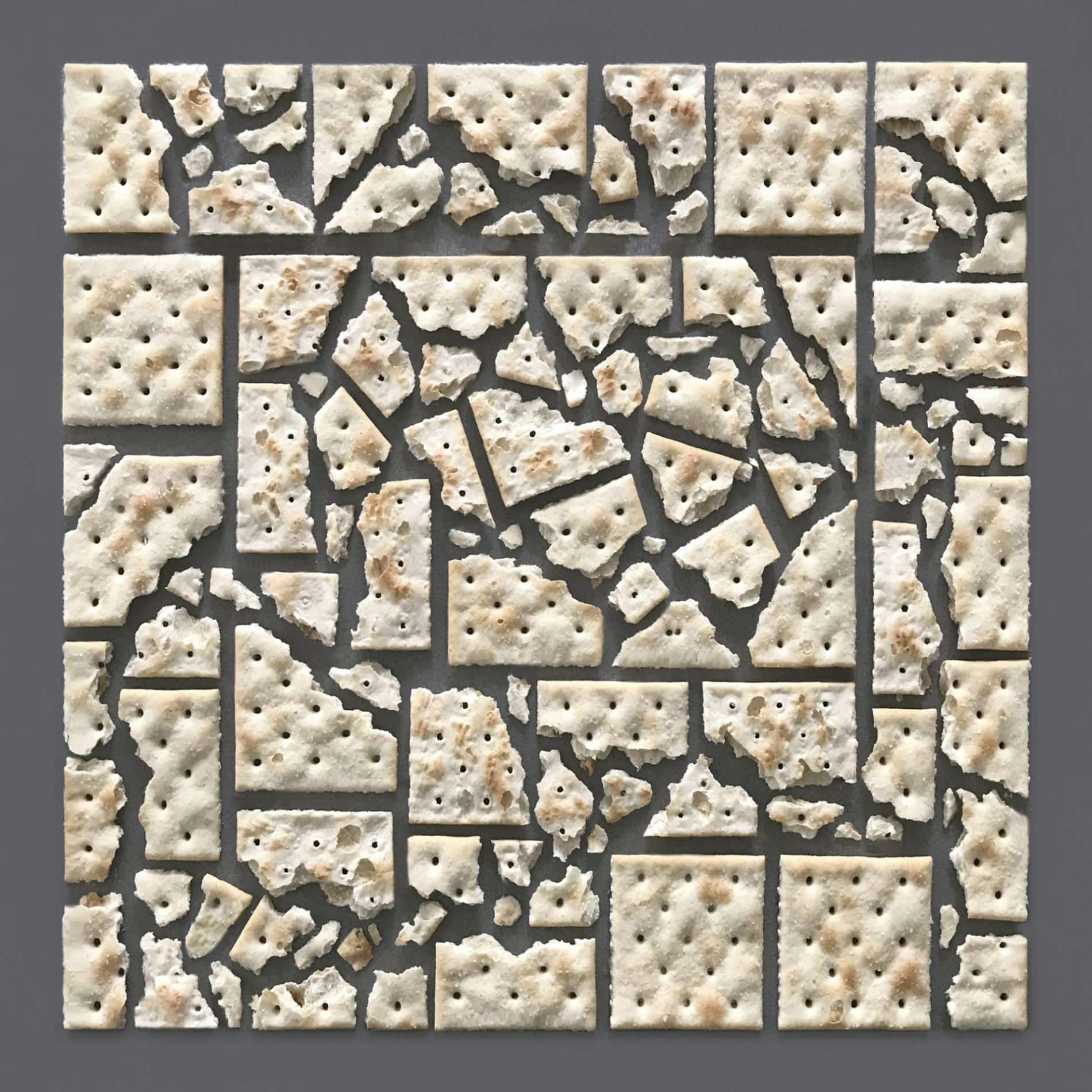 kristen meyers flat lays diseños geometricos con galletas rotas