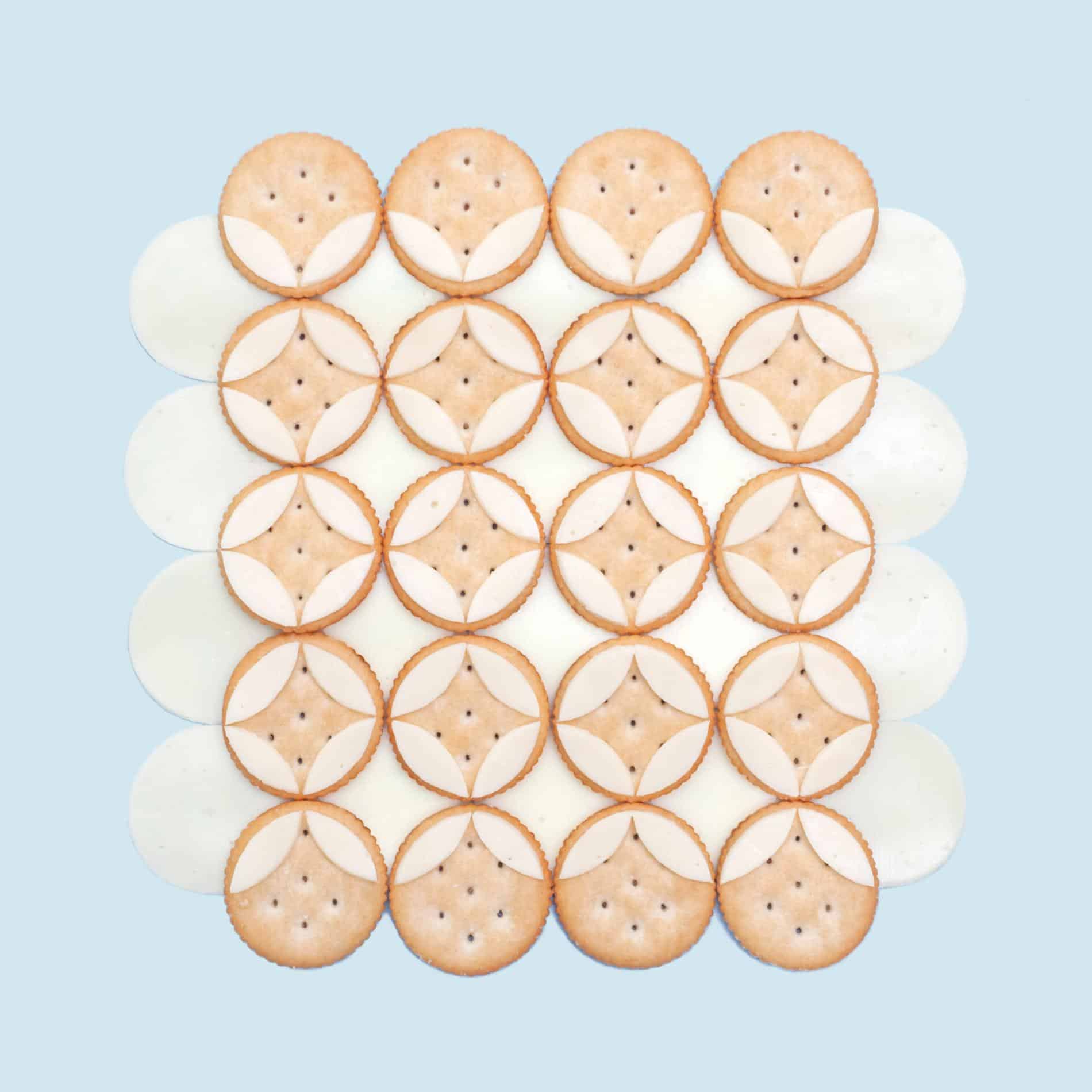 kristen meyers flat lays diseños geometricos galletas