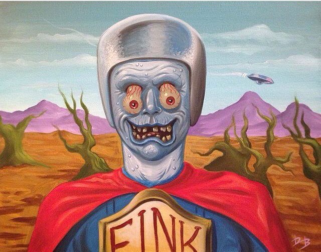 Dave Burke mostruos arte kitsch apple fink