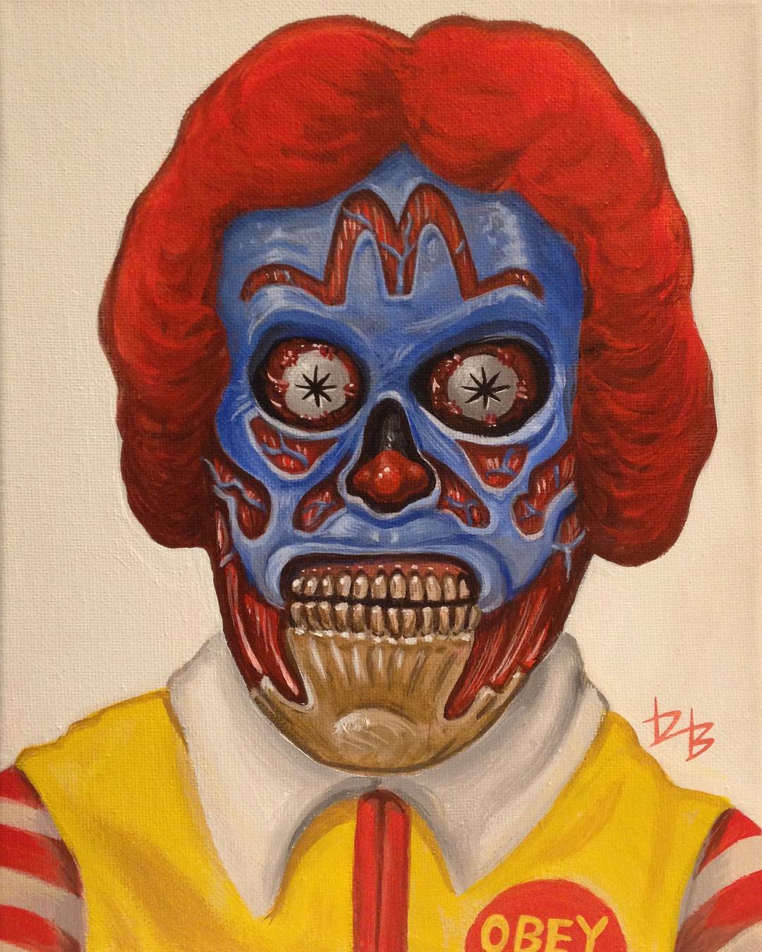 Dave Burke mostruos arte kitsch ronald mc donald