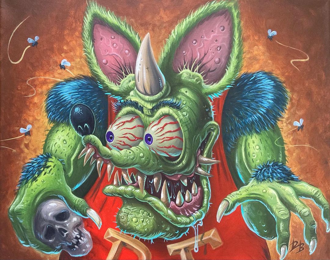 Dave Burke mostruos arte kitsch