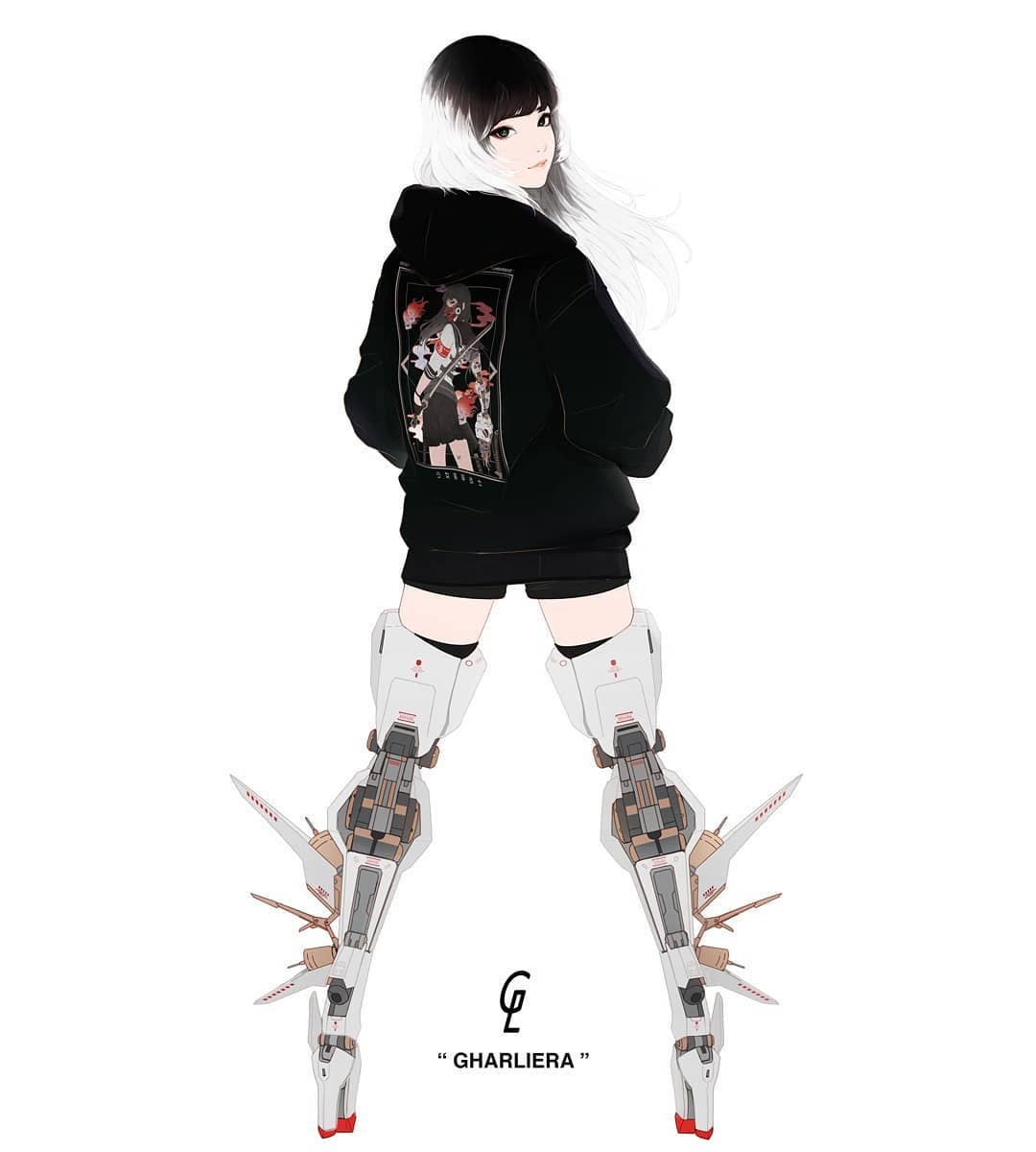 Gharliera mujeres maquina ciberpunk GIRL