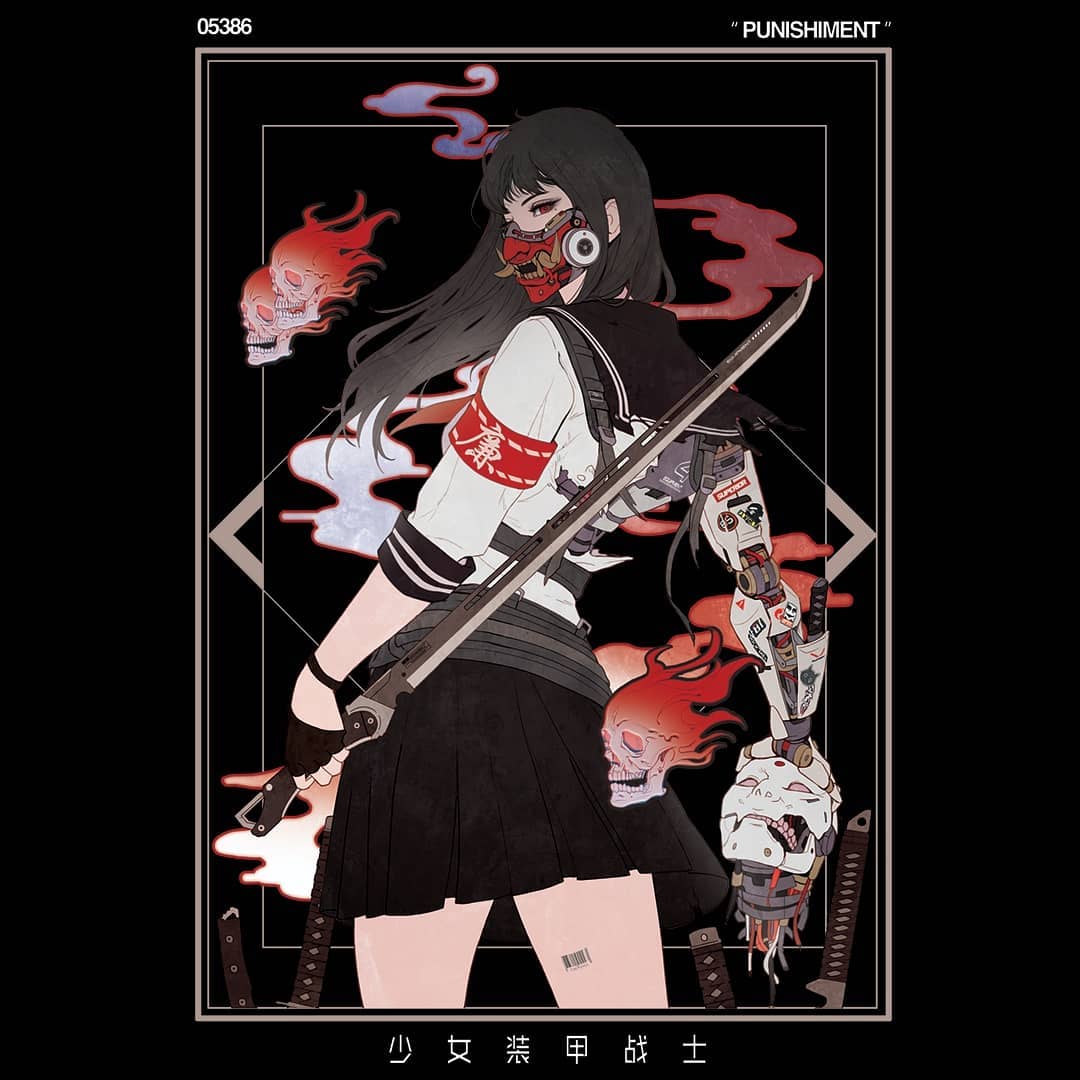 Gharliera mujeres maquina ciberpunk PUNISHMENT