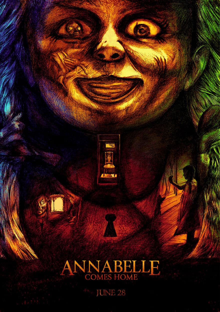 Mark Mones aka B4 Abraham CARTELES DE PELICULA ANABELLE COMES HOME