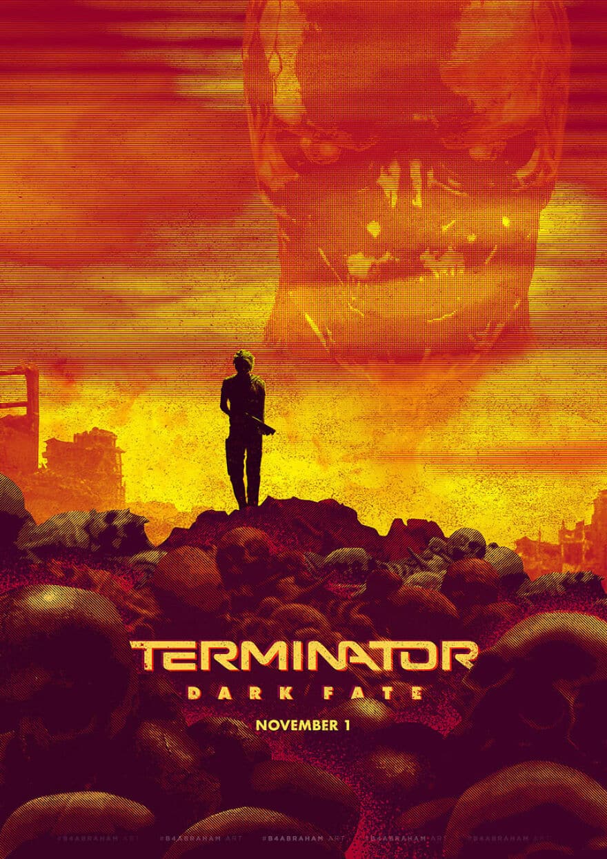 Mark Mones aka B4 Abraham CARTELES DE PELICULA TERMINATOR