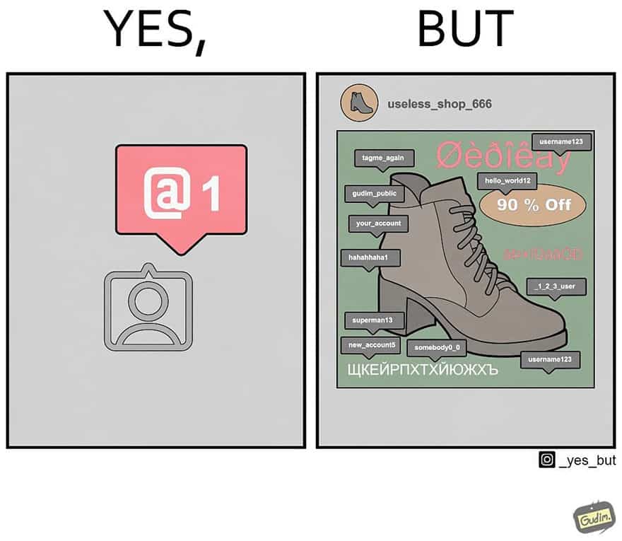 yes but anton gudim etiquetas de promocion en redes sociales