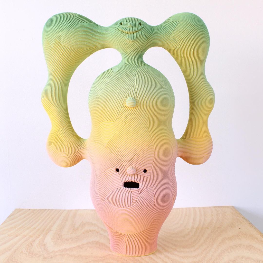 En Iwamura escultura ceramica duo