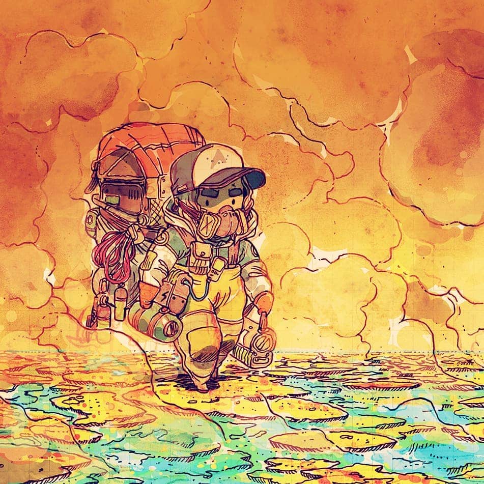 Guillaume Singelin ilustracion de persionajes post apocaliptico
