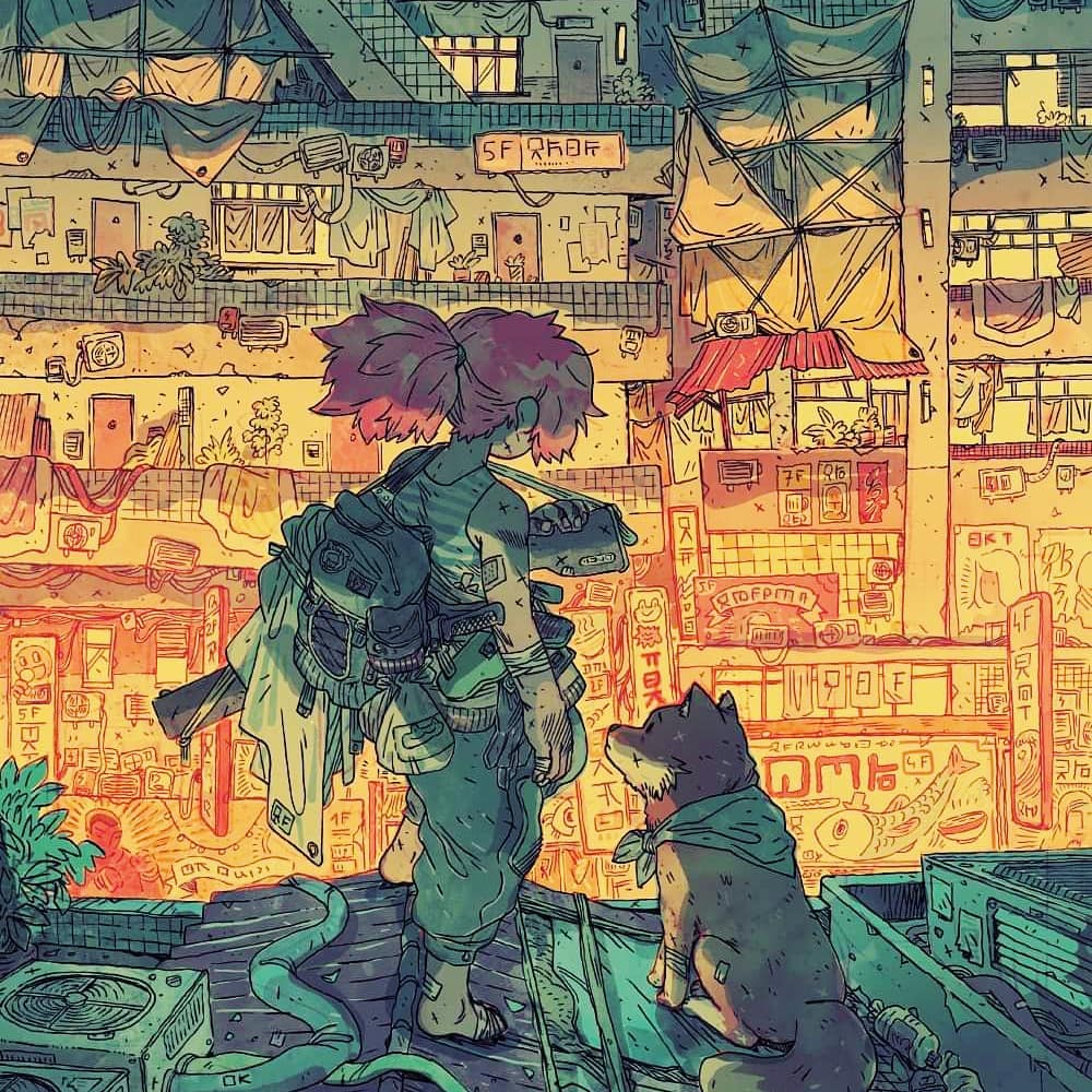 Guillaume Singelin ilustracion sci fi steam