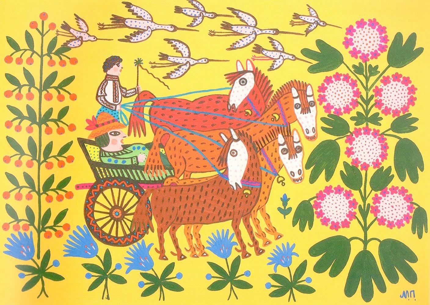 Prymachenko artecolorido ucrania guerra campesinos