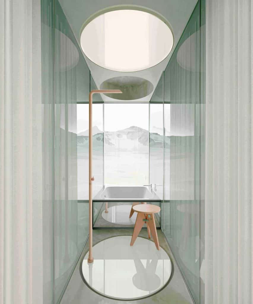 winter house arquietcura metaverso andres reising escaleras dormitorio espacios