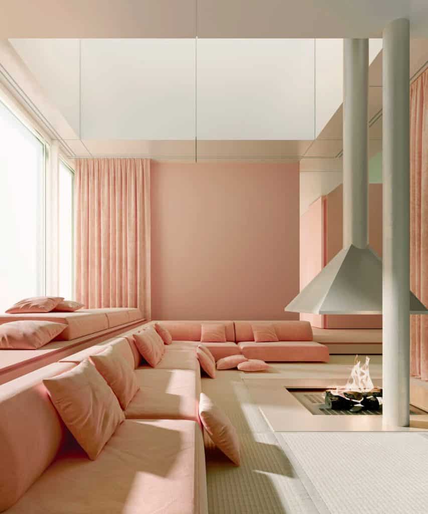 winter house arquietcura metaverso andres reising escaleras dormitorio espacios ventanas casa ambiente