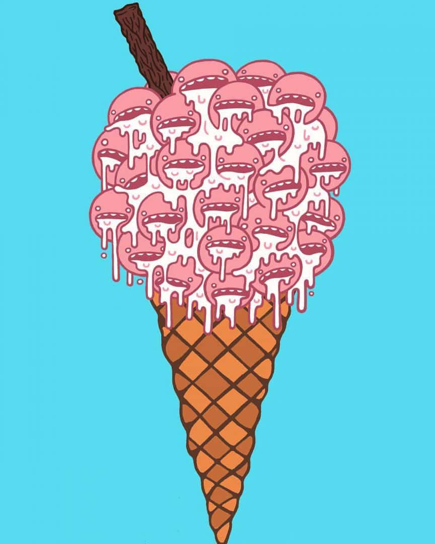 choots street art psicodelia monstruos y helado