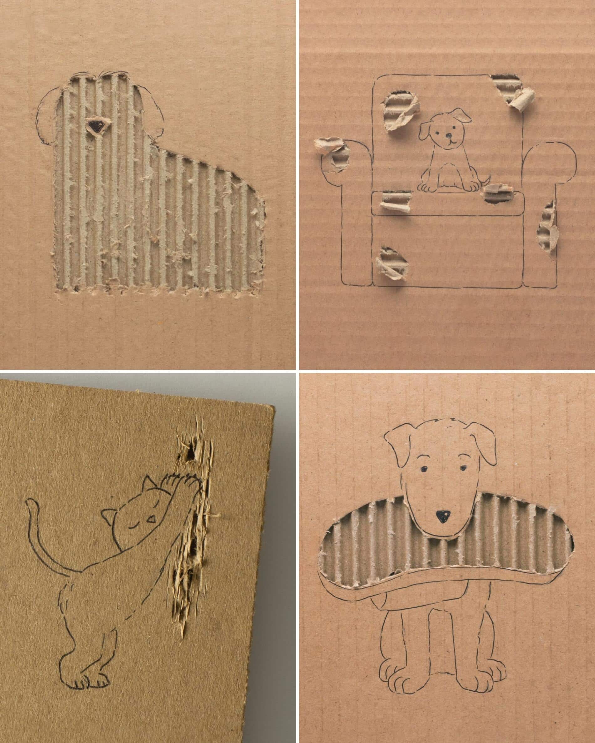 ilustraciones de Javier Pérez en carton