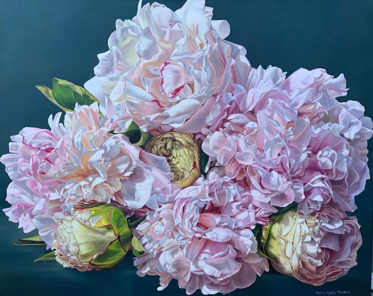 maria marta morelloi oleos hiperealistas flores belleza